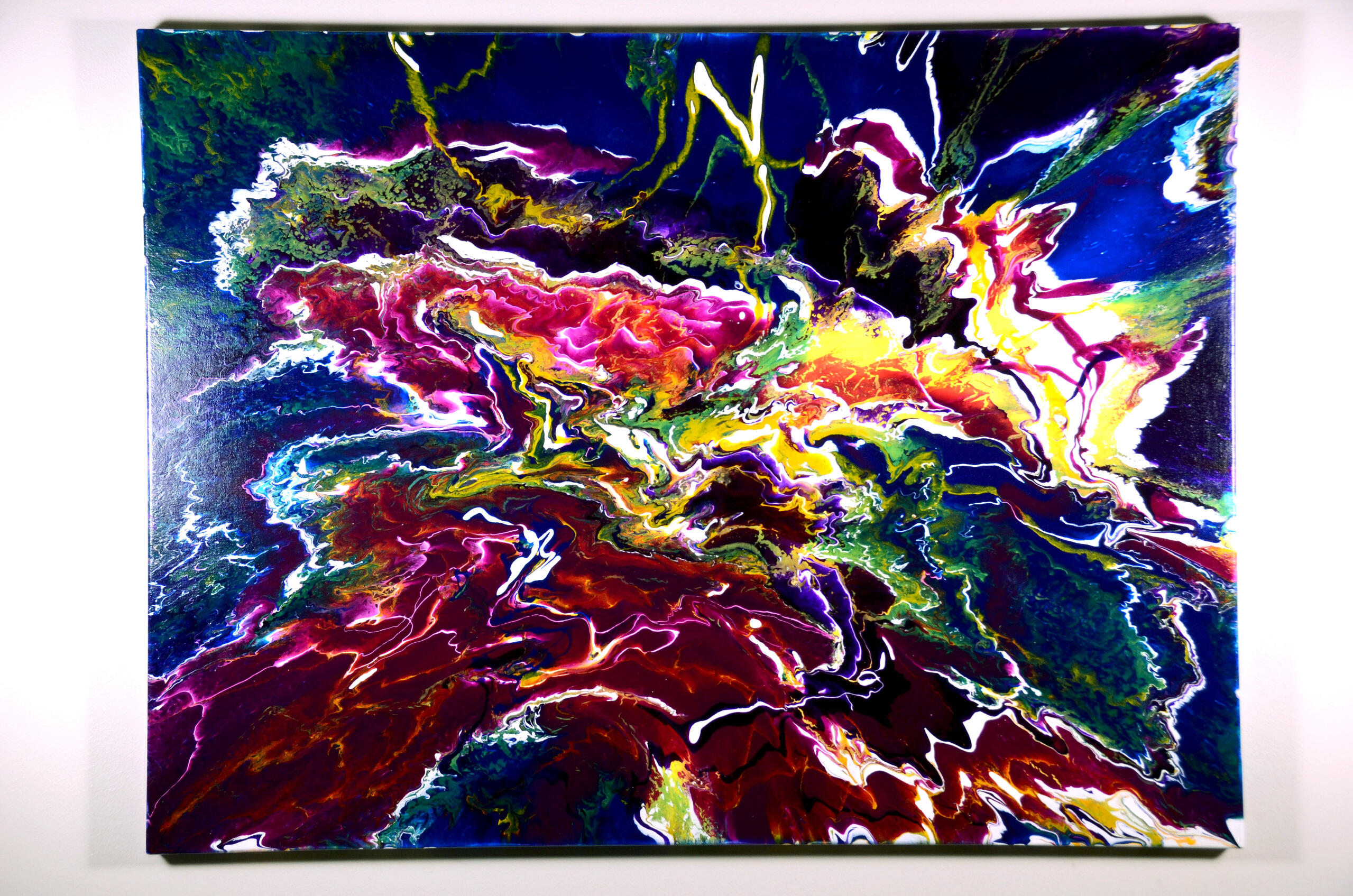 AS56 'Aura Oceanus', Acrylic on canvas, 30" x 40" x 1.5", Sold