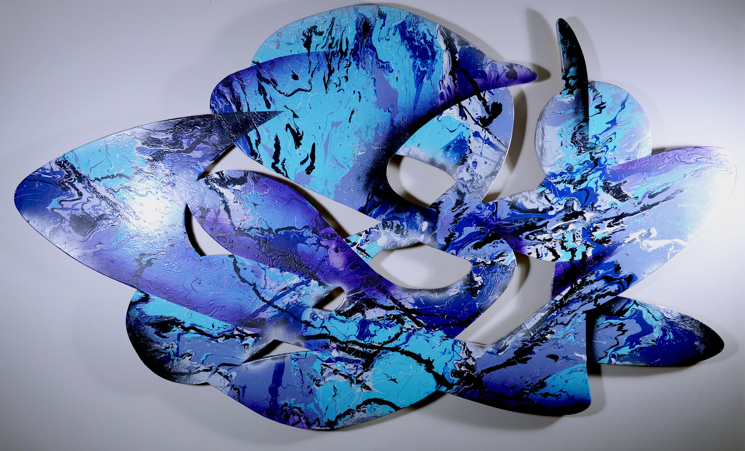 SS6 ‘Oceanis’, $2300, Latex on wood panel, 96" x 47"