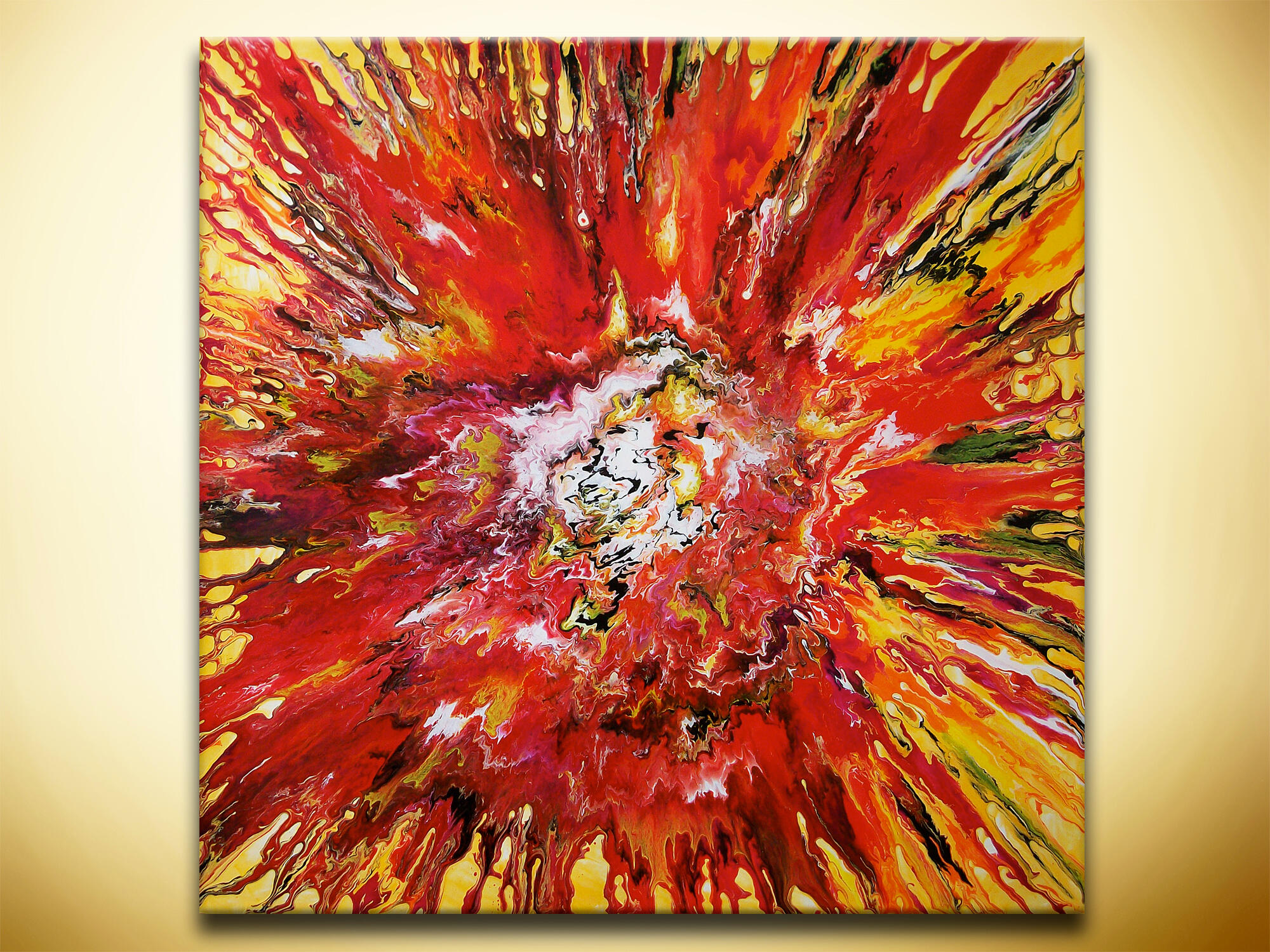 AS30 'Heart of Fire', $1300, Acrylic on canvas, 48" x 48" x 1.5"