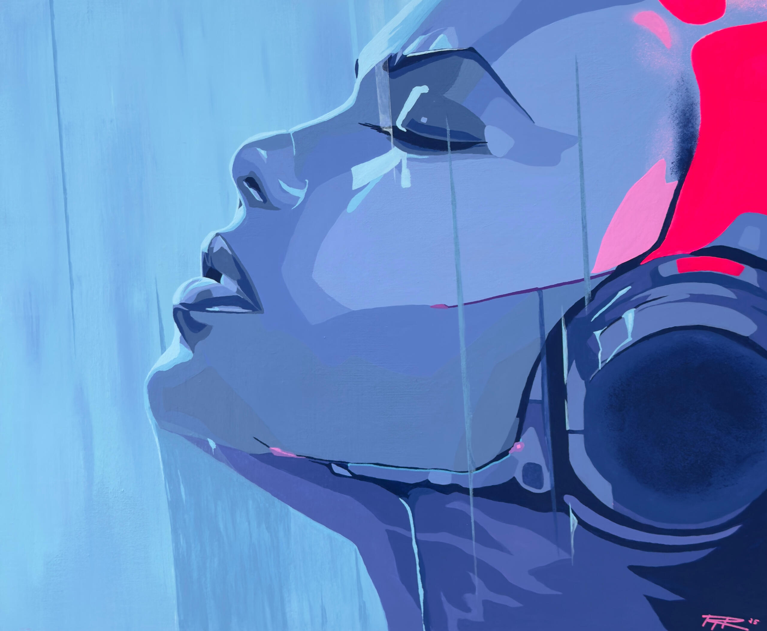 'Tears in the Rain', $950, acrylic on panel, 20" x 24"